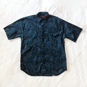 Shah Safari Vintage Paisley Button Down Shirt